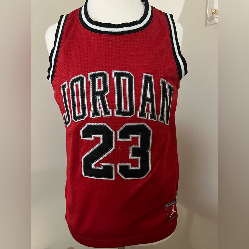 Red Jordan 23 Basketball Jersey